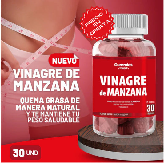 🔥PROMOCÍON COMPRA 1 Y LLÉVATE 2 BOTELLAS 🚨SOLO HOY🚨- GOMITAS DE VINAGRE DE MANZANA – QUEMA GRASA NATURALMENTE 🍃🔥OFERTA VÁLIDA SOLO ESTA SEMANA😱